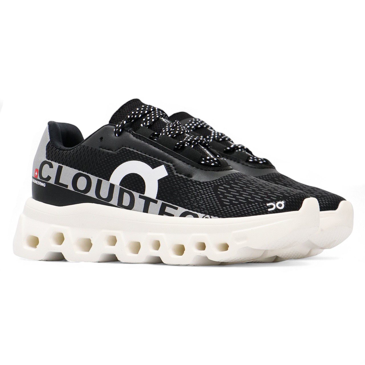 On Cloudmonster NEGRO SUELA BLANCA