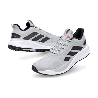Adidas Bounce Caballero color gris — par en vista 3D, fondo blanco